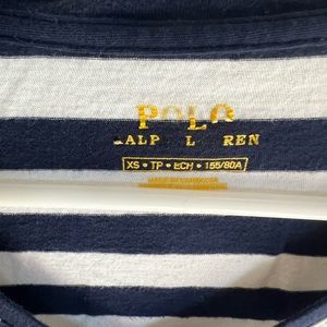 Ralph Lauren blue and white striped size XS t-shirt